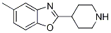 5-Methyl-2-piperidin-4-yl-1,3-benzoxazoleStructure,199292-77-8Structure 5-Methyl-2-piperidin-4-yl-1,3-benzoxazole Structure,199292-77-8Structure