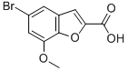 5-Bromo-7-methoxy-1-benzofuran-2-carboxylic acidStructure,20037-37-0Structure 5-Bromo-7-methoxy-1-benzofuran-2-carboxylic acid Structure,20037-37-0Structure
