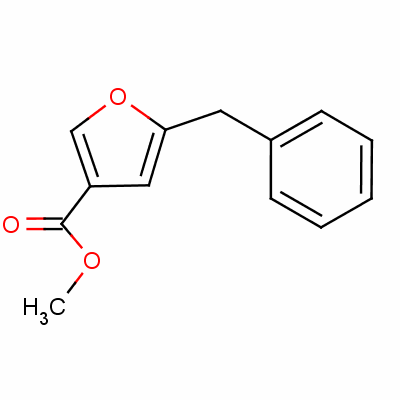 5-芐基-3-糠酸甲酯結(jié)構(gòu)式_20416-08-4結(jié)構(gòu)式