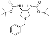 (R,r)-n-芐基-3,4-反式-(n-boc)-二氨基吡咯烷結(jié)構(gòu)式_205251-35-0結(jié)構(gòu)式