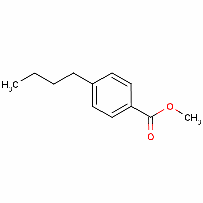 4-丁基苯甲酸甲酯結(jié)構(gòu)式_20651-69-8結(jié)構(gòu)式