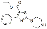 5-Thiazolecarboxylic acid, 4-phenyl-2-(1-piperazinyl)-, ethyl esterStructure,206555-97-7Structure 5-Thiazolecarboxylic acid, 4-phenyl-2-(1-piperazinyl)-, ethyl ester Structure,206555-97-7Structure
