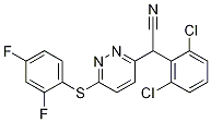 2-(2,6-Dichlorophenyl)-2-(6-(2,4-difluorophenylthio)pyridazin-3-yl)acetonitrileStructure,209412-22-6Structure 2-(2,6-Dichlorophenyl)-2-(6-(2,4-difluorophenylthio)pyridazin-3-yl)acetonitrile Structure,209412-22-6Structure