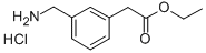 Ethyl 2-(3-(aminomethyl)phenyl)acetate hydrochlorideStructure,210113-92-1Structure Ethyl 2-(3-(aminomethyl)phenyl)acetate hydrochloride Structure,210113-92-1Structure