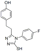 4-[2-[4-(4-氟苯基)-5-疏基-4h-1,2,4-噻唑]乙基]苯酚結(jié)構式_217487-47-3結(jié)構式
