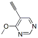 (9CI)-5-乙炔-4-甲氧基嘧啶結(jié)構(gòu)式_219915-20-5結(jié)構(gòu)式