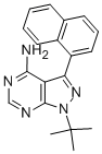 4-Amino-1-tert-butyl-3-(1’-naphthyl)pyrazolo[3,4-d]pyrimidine Structure,221243-82-9Structure