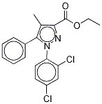 1-(2,4-Dichlorophenyl)-4-methyl-5-phenyl-1h-pyrazole-3-carboxylic acid ethyl esterStructure,221385-23-5Structure 1-(2,4-Dichlorophenyl)-4-methyl-5-phenyl-1h-pyrazole-3-carboxylic acid ethyl ester Structure,221385-23-5Structure