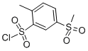 2-Methyl-5-(methylsulfonyl)benzene-1-sulfonyl chlorideStructure,2224-67-1Structure 2-Methyl-5-(methylsulfonyl)benzene-1-sulfonyl chloride Structure,2224-67-1Structure