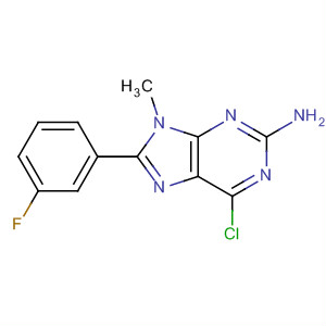 6-Chloro-8-(3-fluorophenyl)-9-methyl-9h-2-purinylamineStructure,232254-96-5Structure 6-Chloro-8-(3-fluorophenyl)-9-methyl-9h-2-purinylamine Structure,232254-96-5Structure