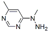 (8CI)-4-甲基-6-(1-甲基肼基)-嘧啶結(jié)構(gòu)式_23372-26-1結(jié)構(gòu)式