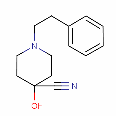4-Hydroxy-1-phenethylpiperidine-4-carbonitrileStructure,23804-59-3Structure 4-Hydroxy-1-phenethylpiperidine-4-carbonitrile Structure,23804-59-3Structure