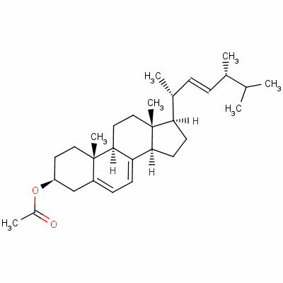 (3B,22e)-ergosta-5,7,22-trien-3b-ol 3-acetateStructure,2418-45-3Structure (3B,22e)-ergosta-5,7,22-trien-3b-ol 3-acetate Structure,2418-45-3Structure