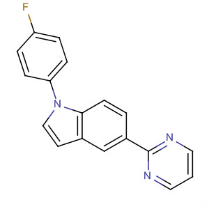 1-(4-Fluorophenyl)-5-(2-pyrimidinyl)-1h-indoleStructure,243467-75-6Structure 1-(4-Fluorophenyl)-5-(2-pyrimidinyl)-1h-indole Structure,243467-75-6Structure