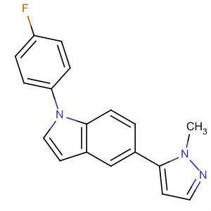1-(4-Fluorophenyl)-5-(1-methylpyrazol-5-yl)-1h-indoleStructure,243467-78-9Structure 1-(4-Fluorophenyl)-5-(1-methylpyrazol-5-yl)-1h-indole Structure,243467-78-9Structure