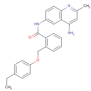 N-(4-氨基-2-甲基-6-喹啉)-2-[(4-乙基苯氧基)甲基]苯甲酰胺結(jié)構(gòu)式_244218-93-7結(jié)構(gòu)式