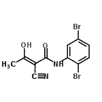 (2Z)-2-cyano-n-(2,5-dibromophenyl)-3-hydroxy-2-butenamideStructure,244240-24-2Structure (2Z)-2-cyano-n-(2,5-dibromophenyl)-3-hydroxy-2-butenamide Structure,244240-24-2Structure