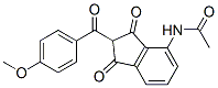 N-[2,3-二氫-2-(4-甲氧基苯甲?；?-1,3-二氧代-1H-茚-4-基]乙酰胺結(jié)構(gòu)式_247149-95-7結(jié)構(gòu)式