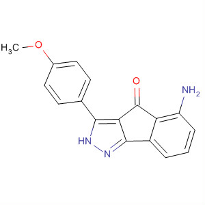 5-氨基-3-(4-甲氧基苯基)-茚并[1,2-c]吡唑-4(2H)-酮結(jié)構(gòu)式_247149-96-8結(jié)構(gòu)式