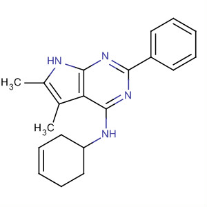 N-3-環(huán)己烯-1-基-5,6-二甲基-2-苯基-7h-吡咯并[2,3-d]嘧啶-4-胺結(jié)構(gòu)式_251946-19-7結(jié)構(gòu)式