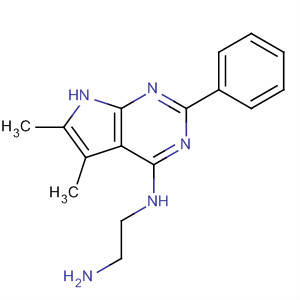 N1-(5,6-二甲基-2-苯基-7h-吡咯并[2,3-d]嘧啶-4-基)-1,2-乙烷二胺結(jié)構(gòu)式_251946-31-3結(jié)構(gòu)式