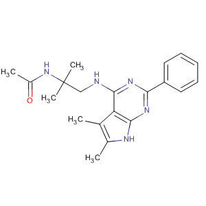 N-[2-[(5,6-二甲基-2-苯基-7h-吡咯并[2,3-d]嘧啶-4-基)氨基]-1,1-二甲基乙基]乙酰胺結(jié)構式_251946-45-9結(jié)構式
