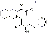 (3S,4aS,8aS)-2-[(2R,3R)-3-[(3-氨基-2-羥基-4-苯硫基丁基]-十氫-N-(2-羥基-1,1-二甲基乙基)-3-異喹啉甲酰胺結構式_252186-41-7結構式
