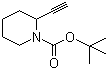 1-Piperidinecarboxylic acid, 2-ethynyl-, 1,1-dimethylethyl esterStructure,255864-58-5Structure 1-Piperidinecarboxylic acid, 2-ethynyl-, 1,1-dimethylethyl ester Structure,255864-58-5Structure