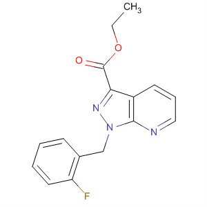 1-(2-氟芐基)-1H-吡唑并[3,4-b]吡啶-3-羧酸乙酯結構式_256376-59-7結構式