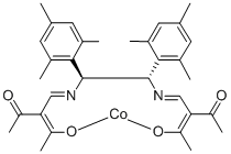 (1S,2s)-n,n-bis(2-acetyl-3-oxo-2-butenylidene)-1,2-dimesitylethylenediaminato cobalt(ii)Structure,259259-80-8Structure (1S,2s)-n,n-bis(2-acetyl-3-oxo-2-butenylidene)-1,2-dimesitylethylenediaminato cobalt(ii) Structure,259259-80-8Structure