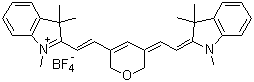 1,3,3-三甲基-2-((E)-2-[5-[(Z)-2-(1,3,3-三甲基-1,3-二氫-2H-吲哚-2-亞基)乙亞基]-2H-吡喃-3(6H)-基)乙烯基]-3H-吲哚四氟硼酸鹽結構式_262607-24-9結構式