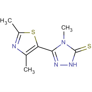 5-(2,4-Dimethylthiazol-5-yl)-4-methyl-4h-1,2,4-triazole-3-thiolStructure,263157-05-7Structure 5-(2,4-Dimethylthiazol-5-yl)-4-methyl-4h-1,2,4-triazole-3-thiol Structure,263157-05-7Structure