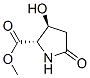 dl-反式-(8ci)-3-羥基-5-氧代脯氨酸甲酯結構式_26367-35-1結構式