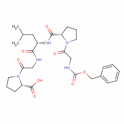 Z-gly-pro-leu-gly-pro-oh結(jié)構(gòu)式_2646-61-9結(jié)構(gòu)式