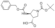 (3R,4s)-1-boc-4-cbz-amino-3-pyrrolidinecarboxylic acidStructure,267230-43-3Structure (3R,4s)-1-boc-4-cbz-amino-3-pyrrolidinecarboxylic acid Structure,267230-43-3Structure