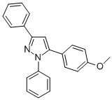 1,3-Diphenyl-5-(4-methoxyphenyl)-1h-pyrazoleStructure,27301-46-8Structure 1,3-Diphenyl-5-(4-methoxyphenyl)-1h-pyrazole Structure,27301-46-8Structure