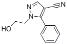1-(2-Hydroxyethyl)-5-phenyl-1h-pyrazole-4-carbonitrile Structure,27328-72-9Structure
