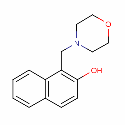 1-(嗎啉甲基)-2-萘酚結(jié)構(gòu)式_27438-39-7結(jié)構(gòu)式