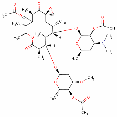 Oleandomycin triacetateStructure,2751-09-9Structure Oleandomycin triacetate Structure,2751-09-9Structure