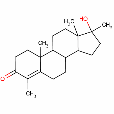 17beta-羥基-4,17-二甲基雄甾-4-烯-3-酮結(jié)構(gòu)式_28626-76-8結(jié)構(gòu)式