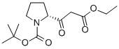 (R)-2-(2-乙氧基羰基-乙酰基)-吡咯烷-1-羧酸叔丁酯結(jié)構(gòu)式_287107-87-3結(jié)構(gòu)式