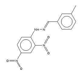 間甲苯甲醛-DNPH結(jié)構(gòu)式_2880-05-9結(jié)構(gòu)式