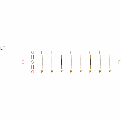 Lithium 1,1,2,2,3,3,4,4,5,5,6,6,7,7,8,8,8-heptadecafluoro-1-octanesulfonateStructure,29457-72-5Structure Lithium 1,1,2,2,3,3,4,4,5,5,6,6,7,7,8,8,8-heptadecafluoro-1-octanesulfonate Structure,29457-72-5Structure