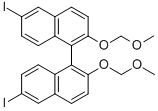 (R)-6,6-二碘-2,2-雙(甲氧基甲氧基)-1,1-二萘結構式_300369-65-7結構式