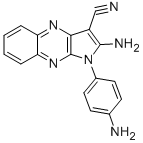 2-氨基-1-(4-氨基苯基)-1H-吡咯并(2,3-b)喹喔啉-3-腈結(jié)構(gòu)式_301358-46-3結(jié)構(gòu)式
