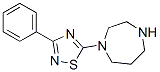 5-(1,4-Diazepan-1-yl)-3-phenyl-1,2,4-thiadiazoleStructure,306934-71-4Structure 5-(1,4-Diazepan-1-yl)-3-phenyl-1,2,4-thiadiazole Structure,306934-71-4Structure