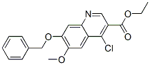 4-Chloro-6-methoxy-7-(phenylmethoxy)-3-quinolinecarboxylic acid ethyl esterStructure,307353-90-8Structure 4-Chloro-6-methoxy-7-(phenylmethoxy)-3-quinolinecarboxylic acid ethyl ester Structure,307353-90-8Structure