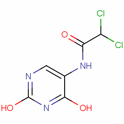 2,2-二氯-N-(1,2,3,4-四氫-2,4-二氧代-5-嘧啶)-乙酰胺結(jié)構(gòu)式_31385-10-1結(jié)構(gòu)式