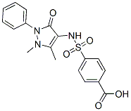 4-(1,5-Dimethyl-3-oxo-2-phenyl-2,3-dihydro-1H-pyrazol-4-ylsulfamoyl)-benzoic acidStructure,31816-70-3Structure 4-(1,5-Dimethyl-3-oxo-2-phenyl-2,3-dihydro-1H-pyrazol-4-ylsulfamoyl)-benzoic acid Structure,31816-70-3Structure