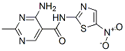 4-氨基-2-甲基-N-(5-硝基-2-噻唑)-5-嘧啶羧酰胺結(jié)構(gòu)式_32179-61-6結(jié)構(gòu)式